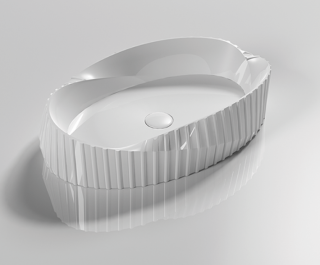 Раковина  CeramaLux 78750 белая 60 см